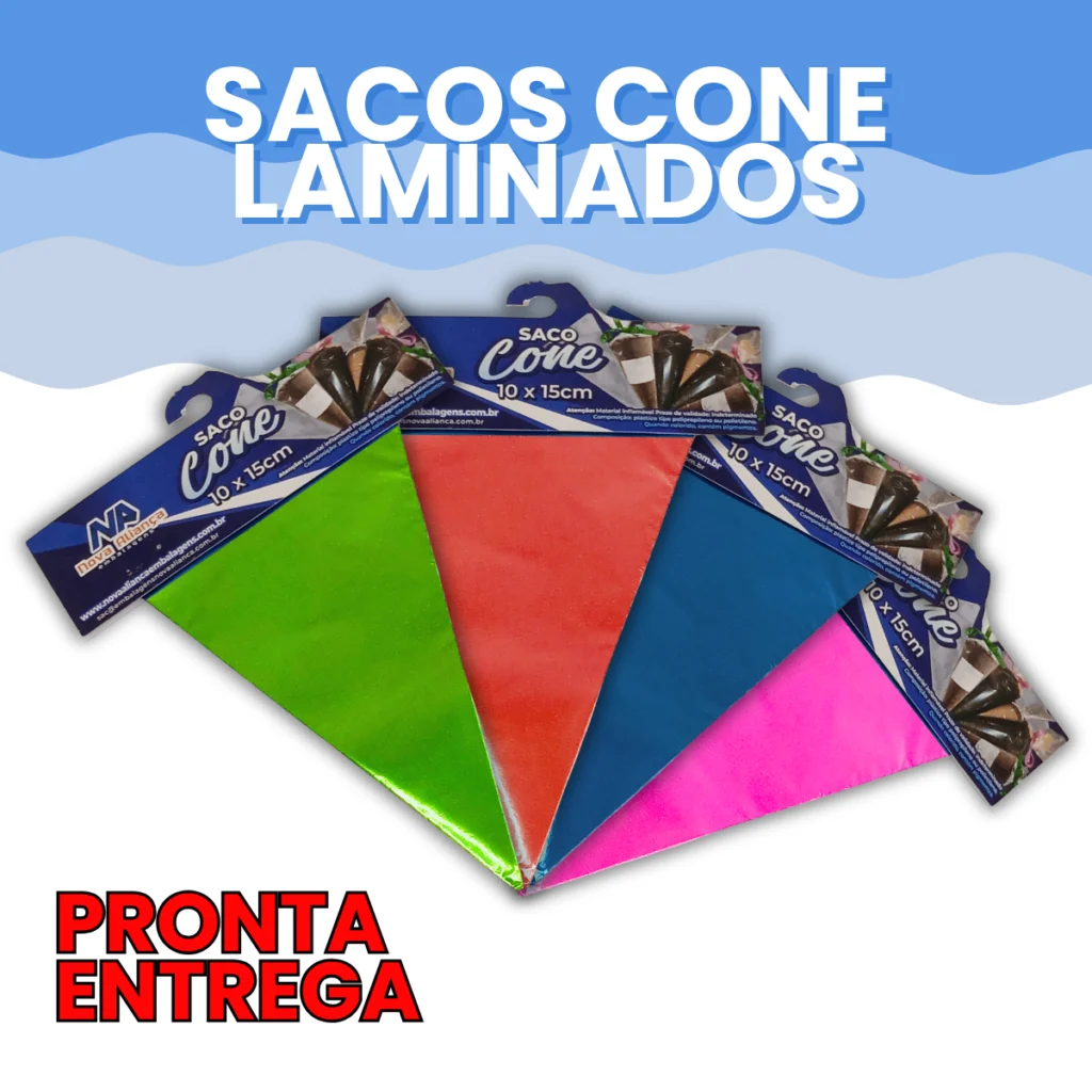 Sacos Cone Trufado BOPP Laminado Cores