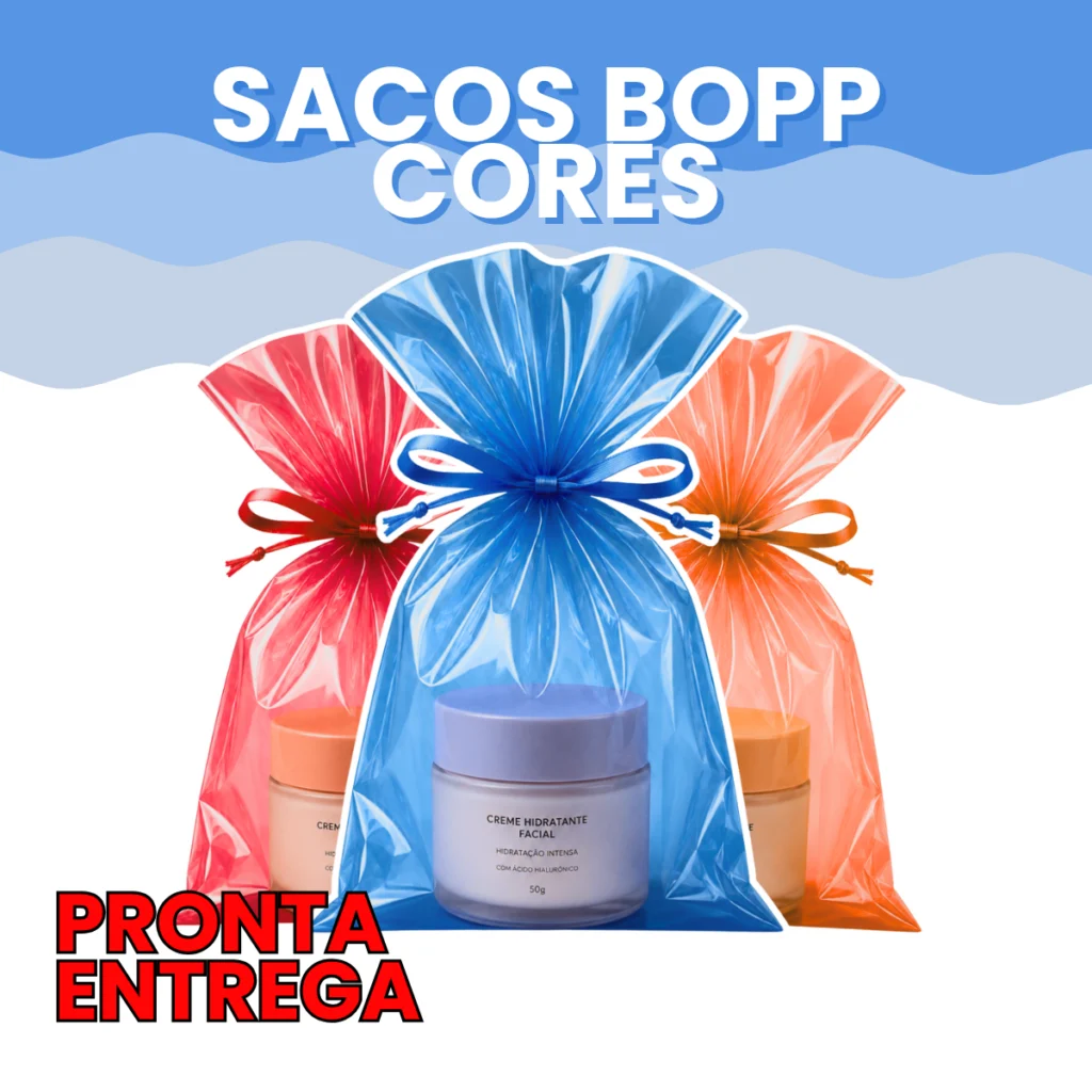 Saco BOPP Cores Transparente