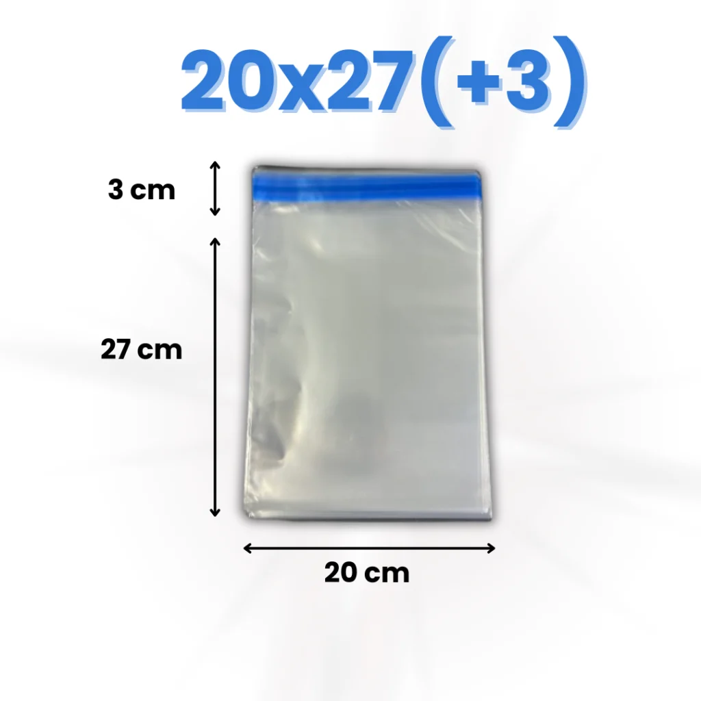 Saco PP Transparente Adesivado
