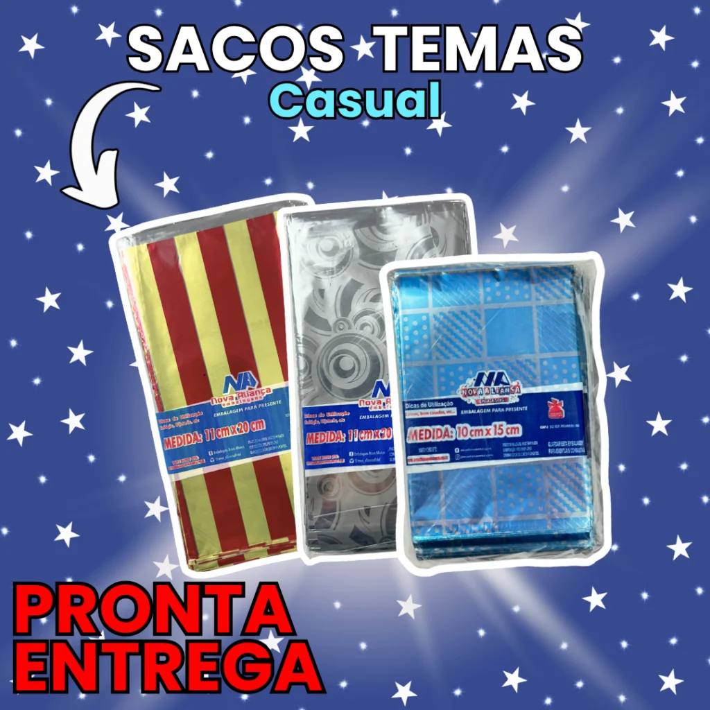 Sacos para Presentes Linha Casual