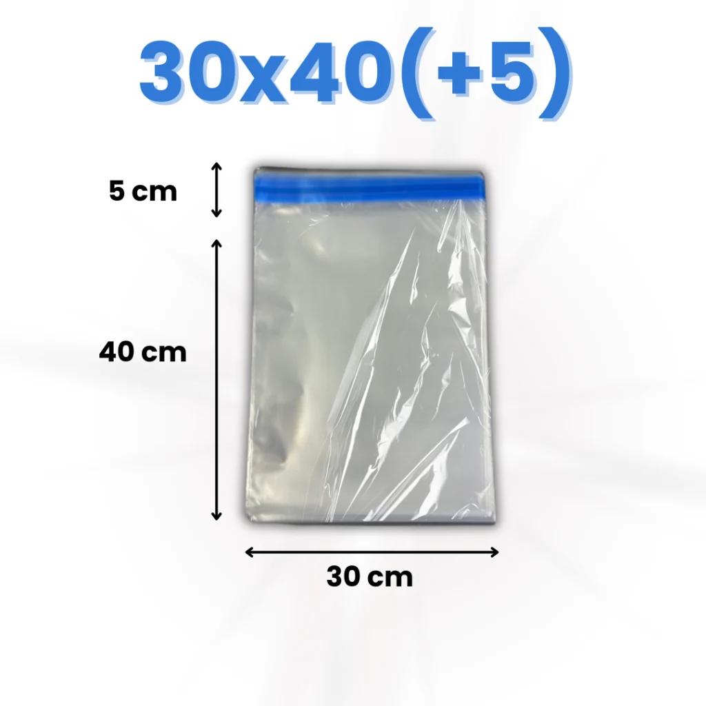 Saco PP Transparente Adesivado