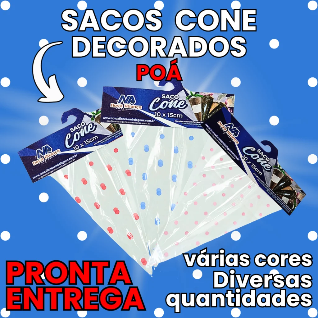 Saco Cone Trufado Poá