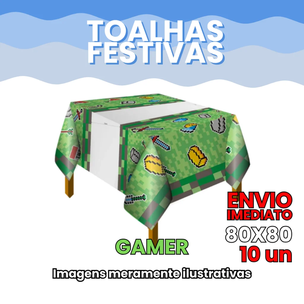Toalha de Mesa Leitosa Festiva Temas 80×80 cm