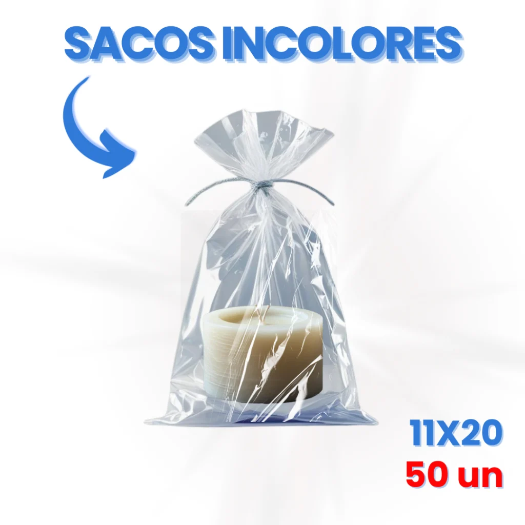 Saco Incolor BOPP Transparente