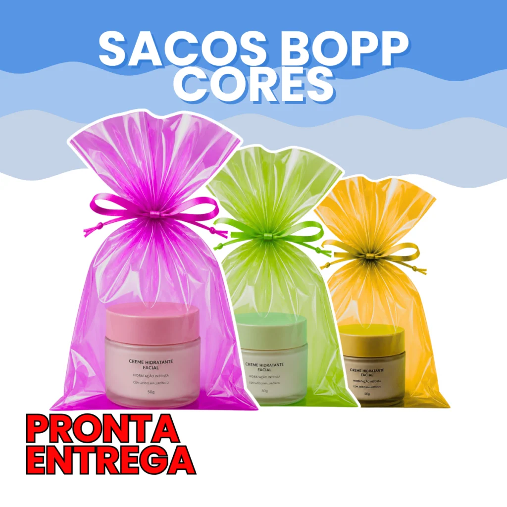 Saco BOPP Cores Transparente