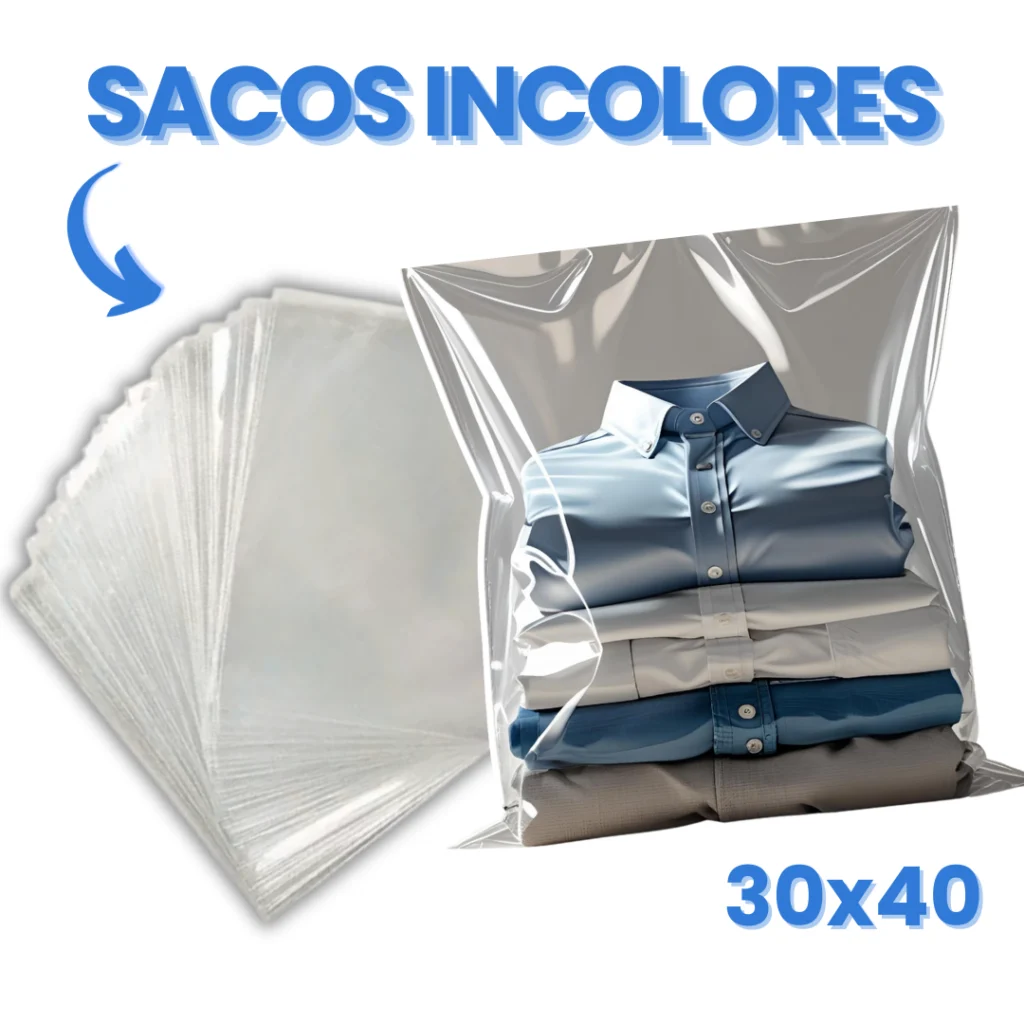 Saco Incolor BOPP Transparente