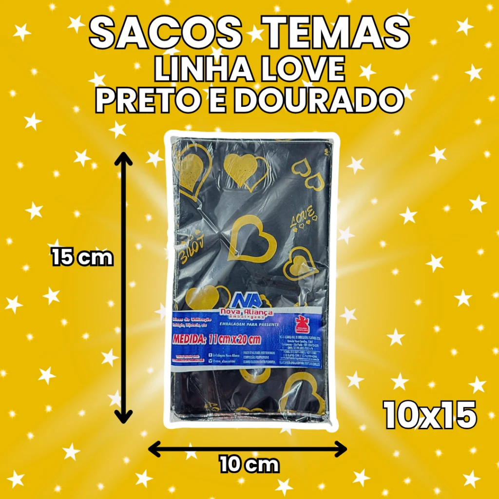 Sacos para Presentes Tema LOVE