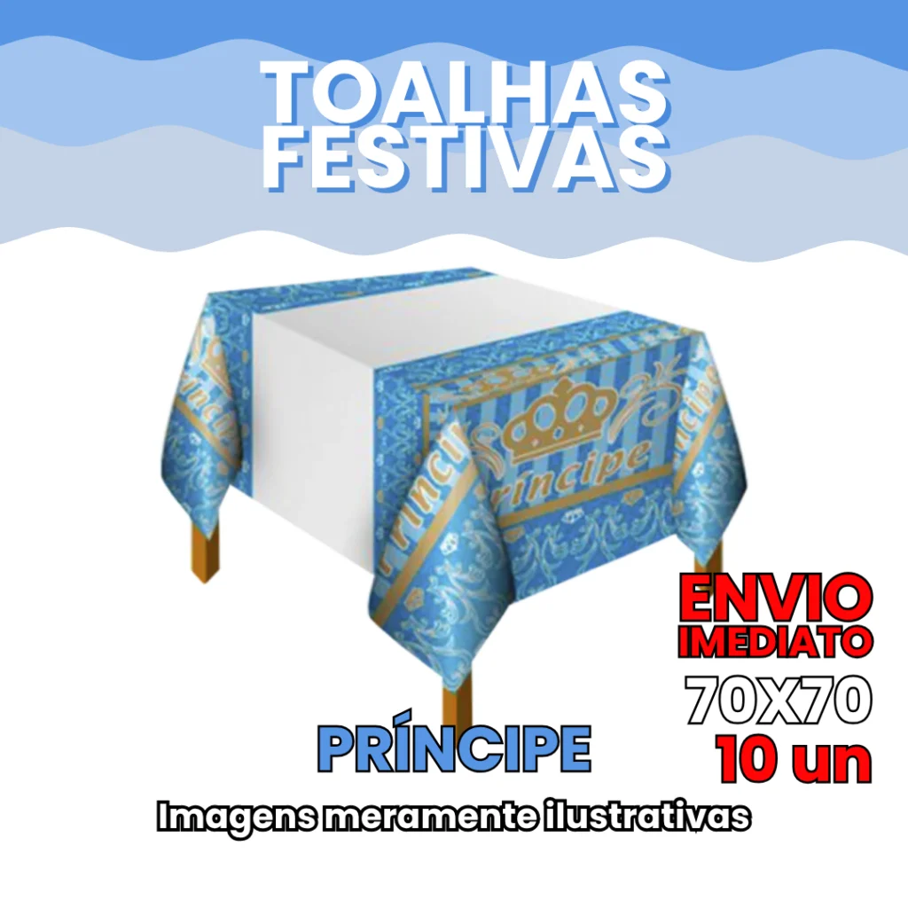 Toalha de Mesa Leitosa Festiva Temas 70x70 cm