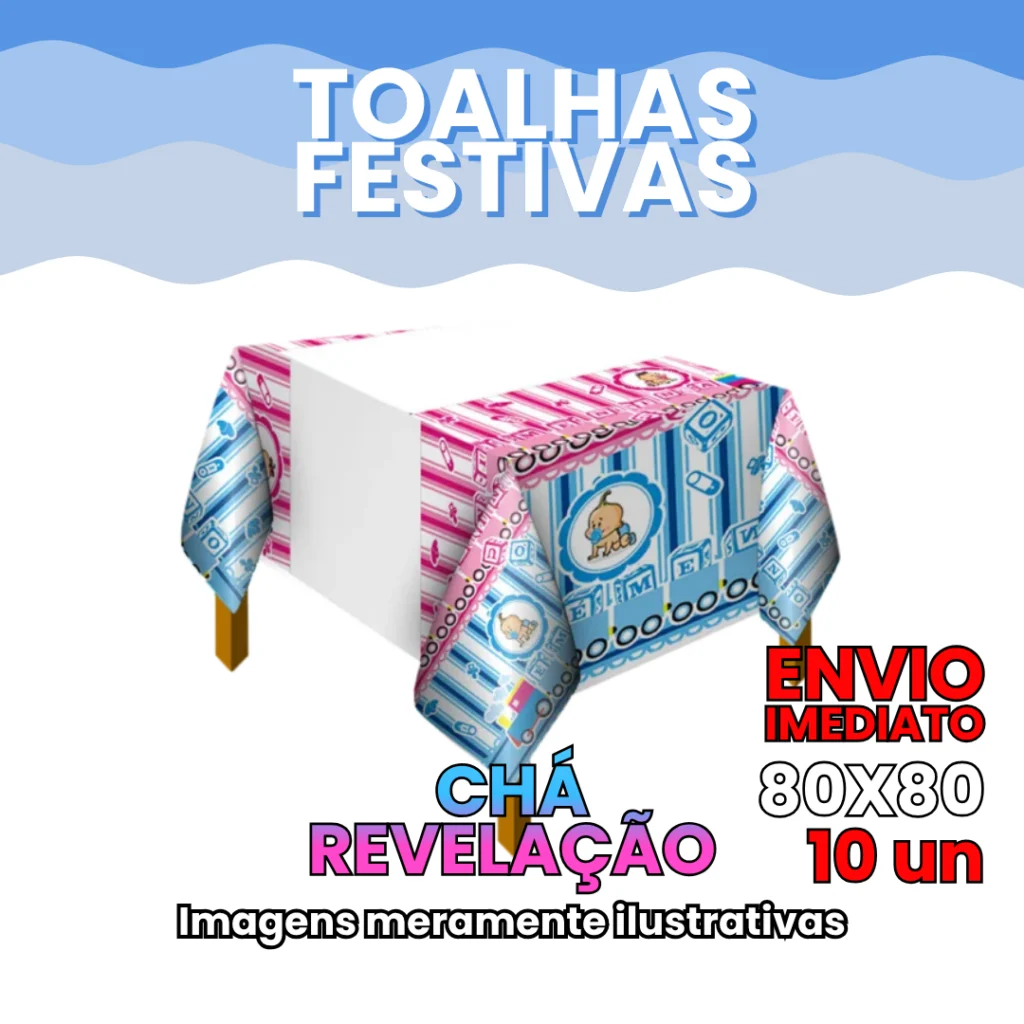 Toalha de Mesa Leitosa Festiva Temas 80×80 cm