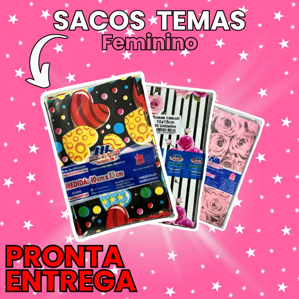 Sacos para Presentes Linha Feminina