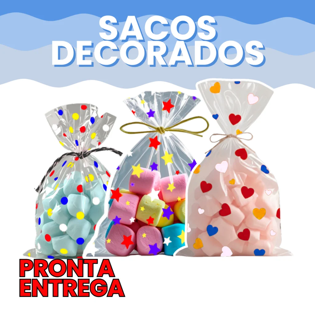 Sacos Decorados 4 CORES