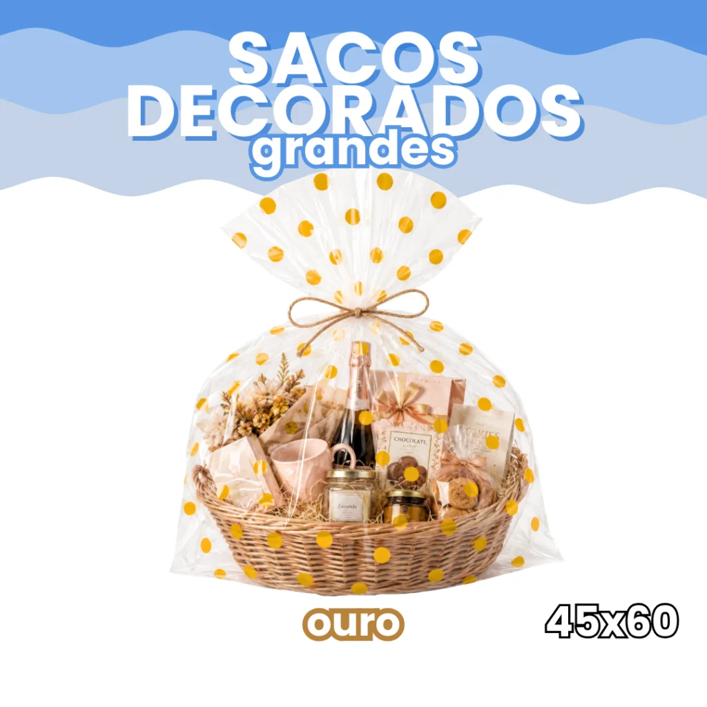 Saco Decorado Poá c/50 Unidades