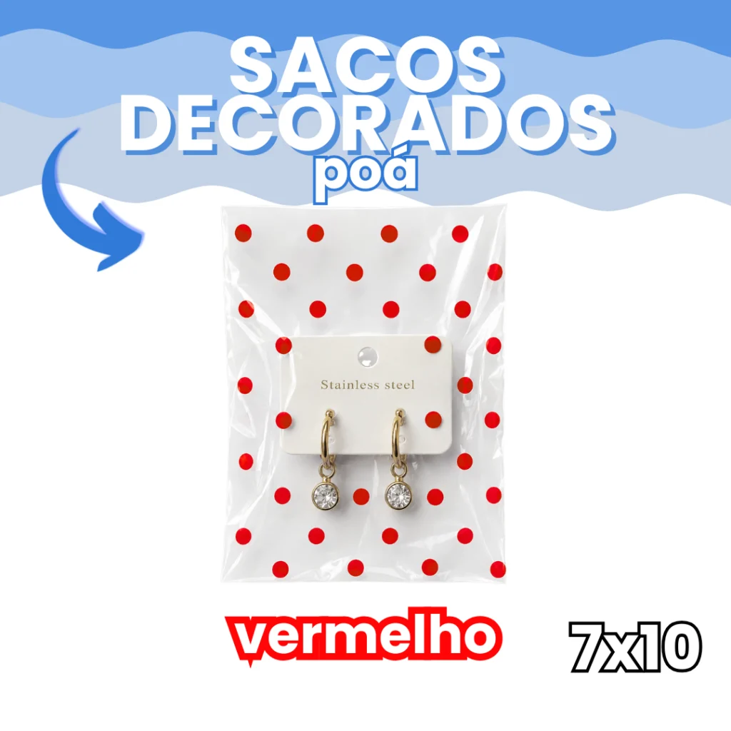 Saco Decorado Poá c/50 Unidades